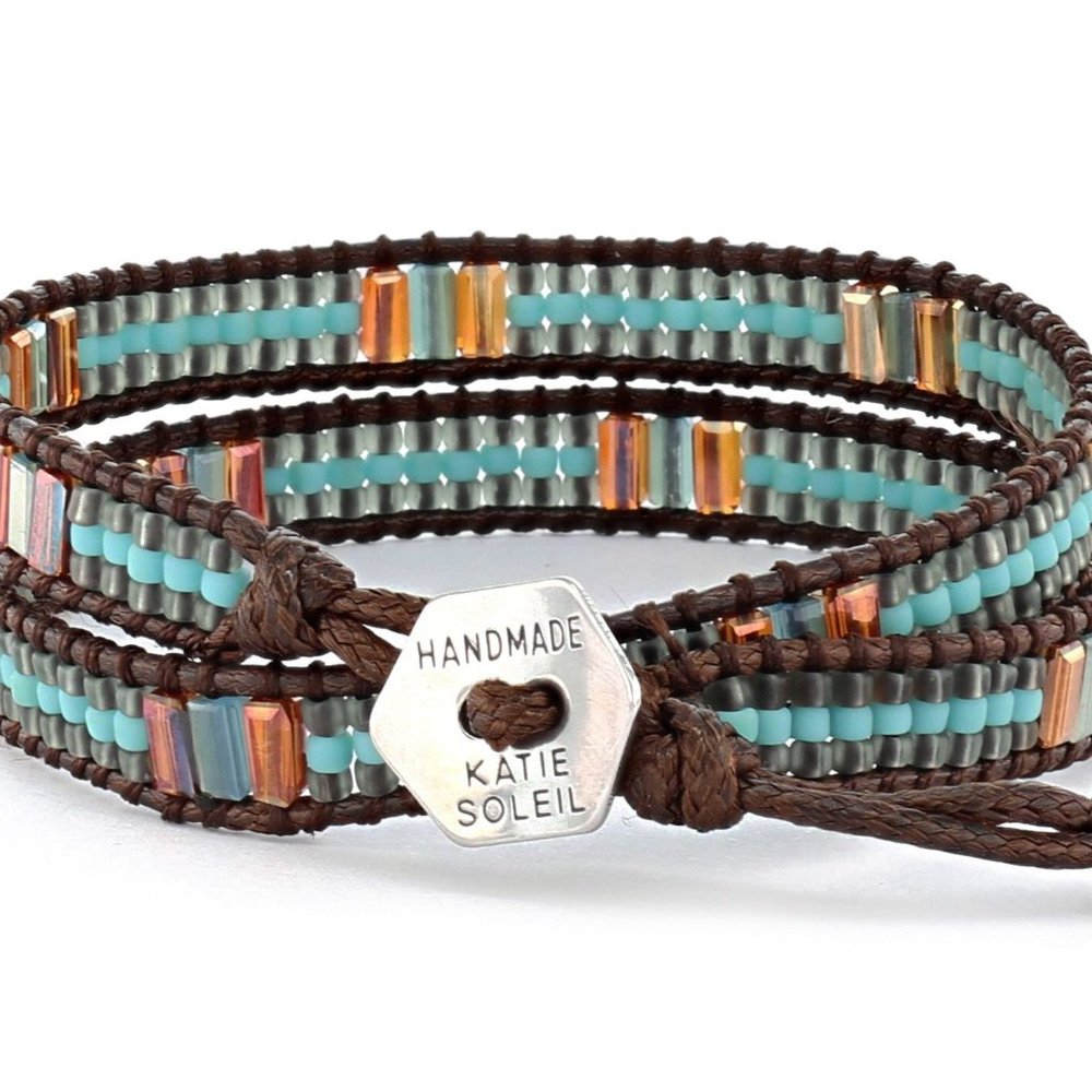 New Handmade Miyuki Beads Double Wrap Bracelet - Picture 3 of 5